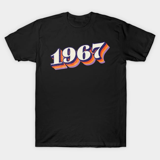 1967 Birthday Year T-Shirt by Vin Zzep